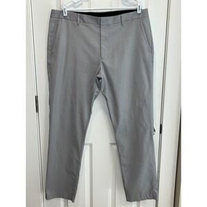 Bonobos Mens Wednesday Weekday Warrior Slim Fit Dress Pants Grey 38x32 Stretch